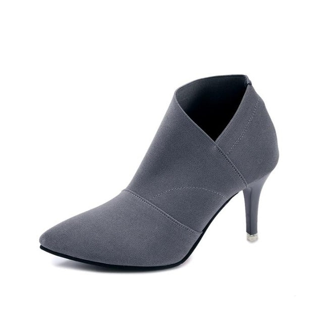 Hot Sale Pointed Toe High Heels Women Basic Shoes Autumn And Winter Casual Fitted Female Single Fashion Outwear Shoe