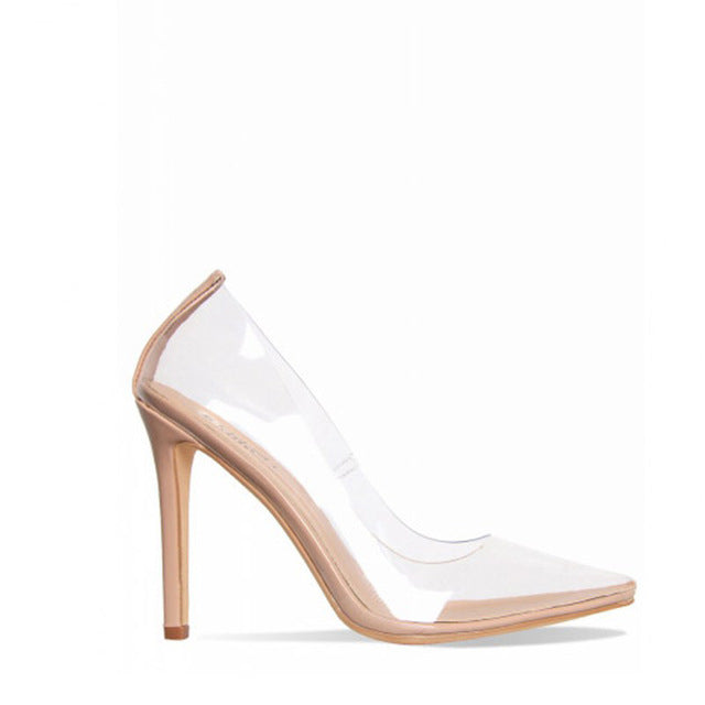 Perixire Women Pumps 2018 Transparent Super High Heels Sexy Pointed Toe Slip-on Wedding Party Shoes For Lady Thin Heels Pumps