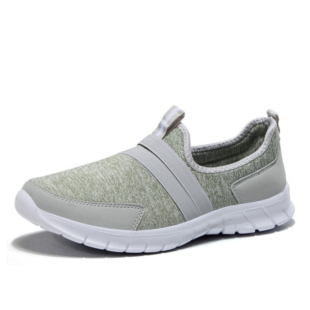 Women Sneakers tenis casual feminino casual shoes Woman Flats Slip on Splice ladies shoes Black Gray Blue Plus Size 40 41 42