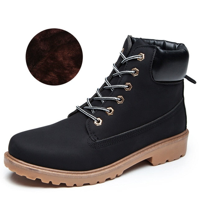 Winter boots women shoes 2018 new british wind warm students flat women snow boots velvet martin ankle boots shoes woman
