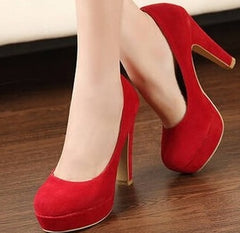 2017 new  woman Pumps autumn thick heel shoes ol high-heeled shoes female the trend of ultra high heels female shoes