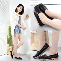 KUIDFAR 2018 Fashion Genuine Leather Women Flats Shoes Female Casual Flat Women Loafers 16 color Moccasin Women's Shoes