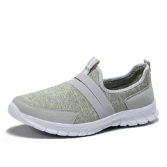 Women Sneakers tenis casual feminino casual shoes Woman Flats Slip on Splice ladies shoes Black Gray Blue Plus Size 40 41 42