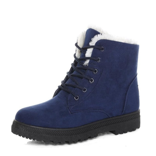 Women Boots 2018 New Women Winter Boots Warm Snow Boots Fashion Ankle Boots For Women Shoes Winter Casual Heels Botas Mujer