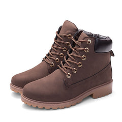 Winter boots women shoes 2018 new british wind warm students flat women snow boots velvet martin ankle boots shoes woman