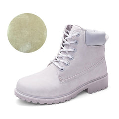 Winter boots women shoes 2018 new british wind warm students flat women snow boots velvet martin ankle boots shoes woman