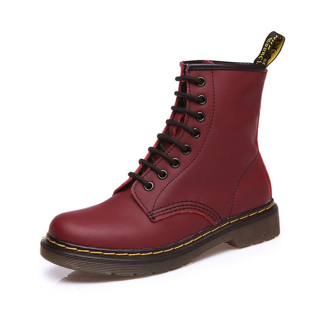 2018 Boots Women Genuine Leather Shoes For Winter Boots Shoes Woman Fashion Warm Genuine Leather Botas Mujer Female Ankle Boots
