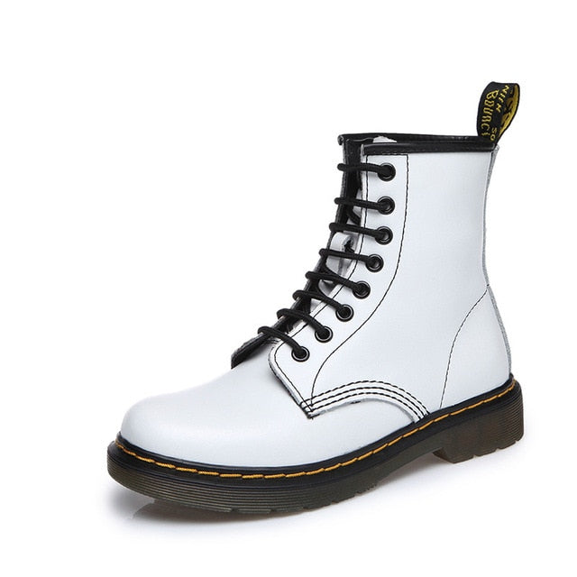 2018 Boots Women Genuine Leather Shoes For Winter Boots Shoes Woman Fashion Warm Genuine Leather Botas Mujer Female Ankle Boots