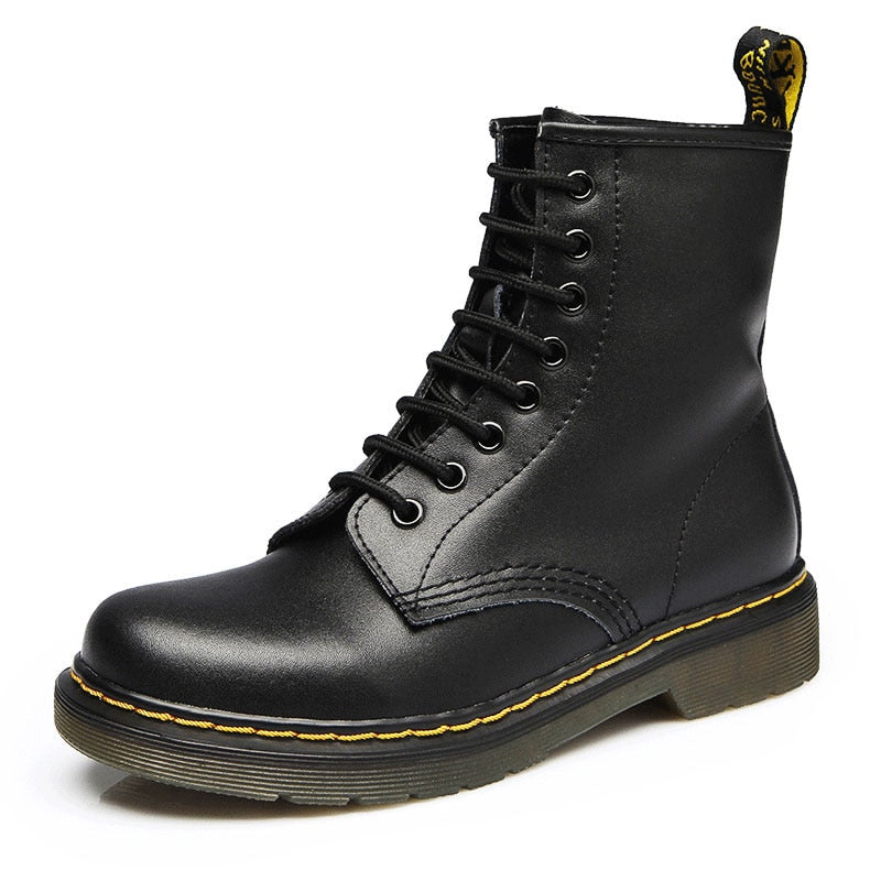 2018 Boots Women Genuine Leather Shoes For Winter Boots Shoes Woman Fashion Warm Genuine Leather Botas Mujer Female Ankle Boots