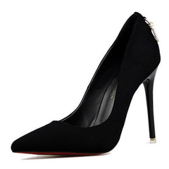 LAKESHI Women Pumps Brand Women Shoes High Heels Sexy Pointed Toe Red High Heels women Wedding Shoes women stiletto