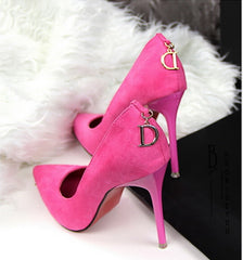 LAKESHI Women Pumps Brand Women Shoes High Heels Sexy Pointed Toe Red High Heels women Wedding Shoes women stiletto